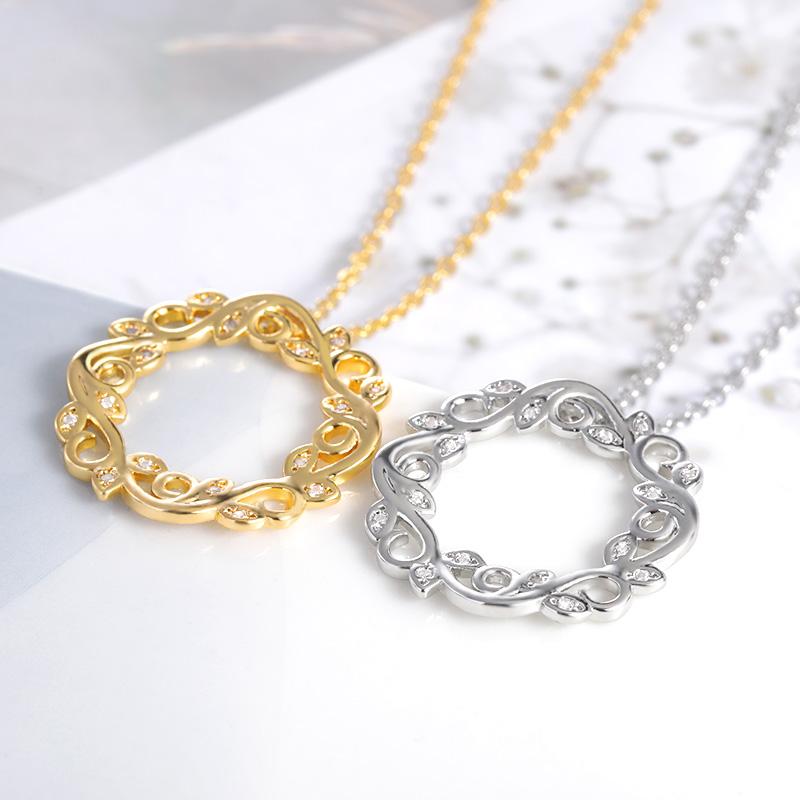 Pendant Necklaces Fashion Fine Olive Wreath Pendants For Women Girl Zircons Crystals Branches Garland Jewelry BFF
Pendant Necklaces Fashion Fine Olive Wreath Pendants For Women Girl Zircons Crystals Branches Garland Jewelry BFF