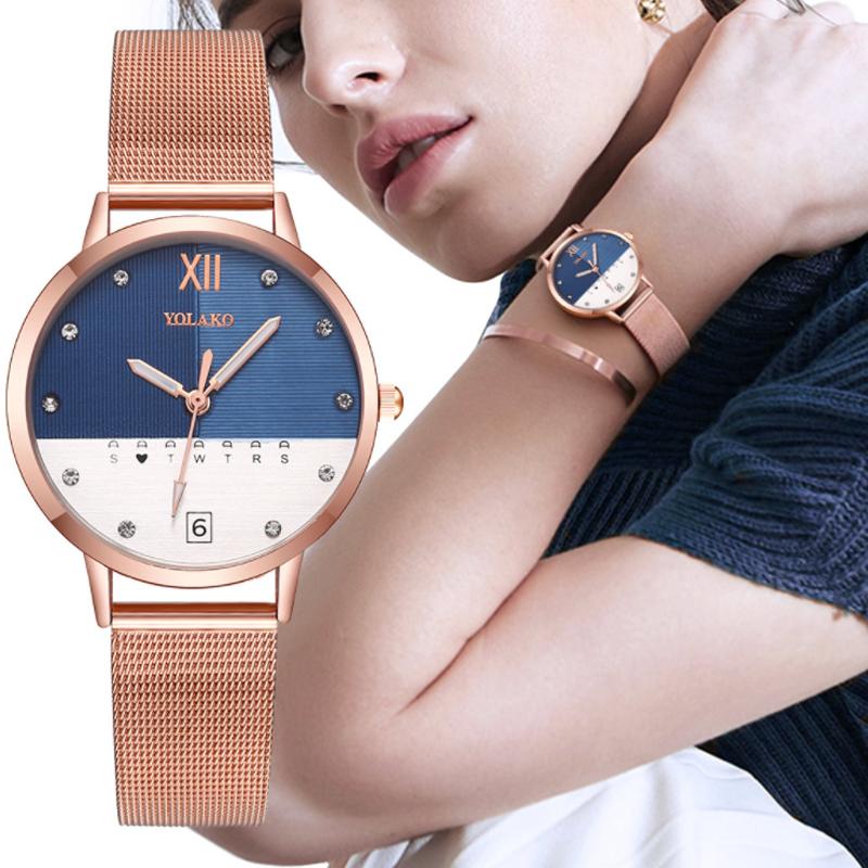 Wristwatches Women Watch Fashion Casual Creative Quartz Bracelet Watches Stainless Steel Net Belt Dress Clock Gift, Slivery;brown
Wristwatches Women Watch Fashion Casual Creative Quartz Bracelet Watches Stainless Steel Net Belt Dress Clock Gift, Slivery;brown