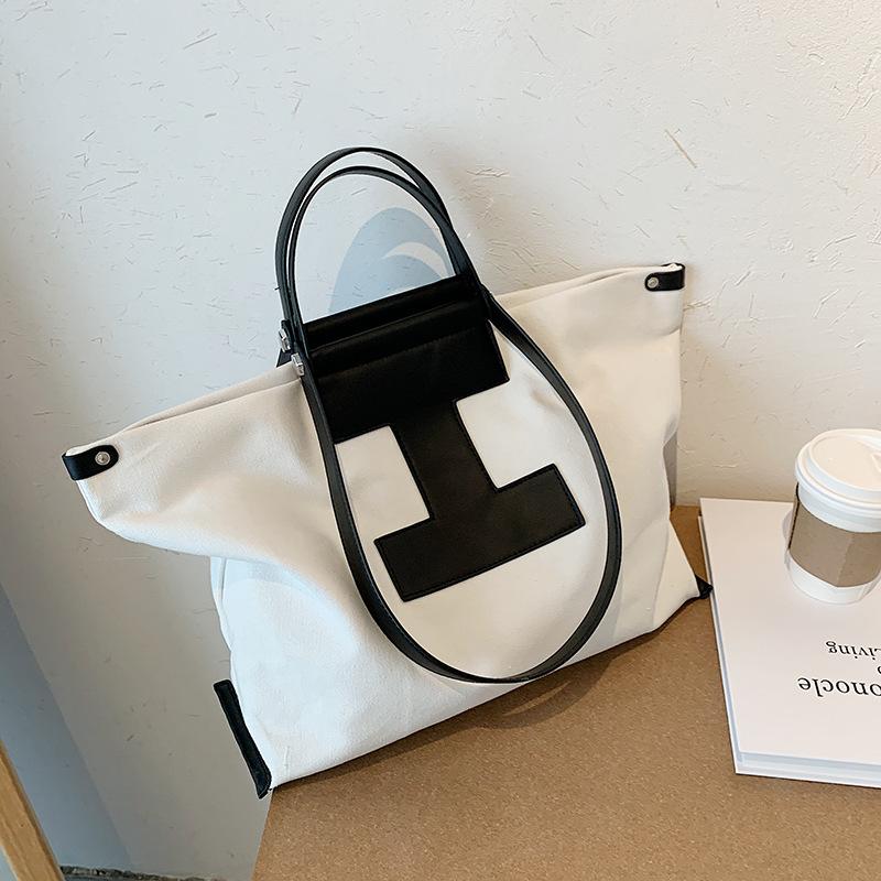 Shoulder Bags Women Canvas Fashion Shopping Handbags 2021 Portable Large Capacity Simple Bucket, Black
Shoulder Bags Women Canvas Fashion Shopping Handbags 2021 Portable Large Capacity Simple Bucket, Black