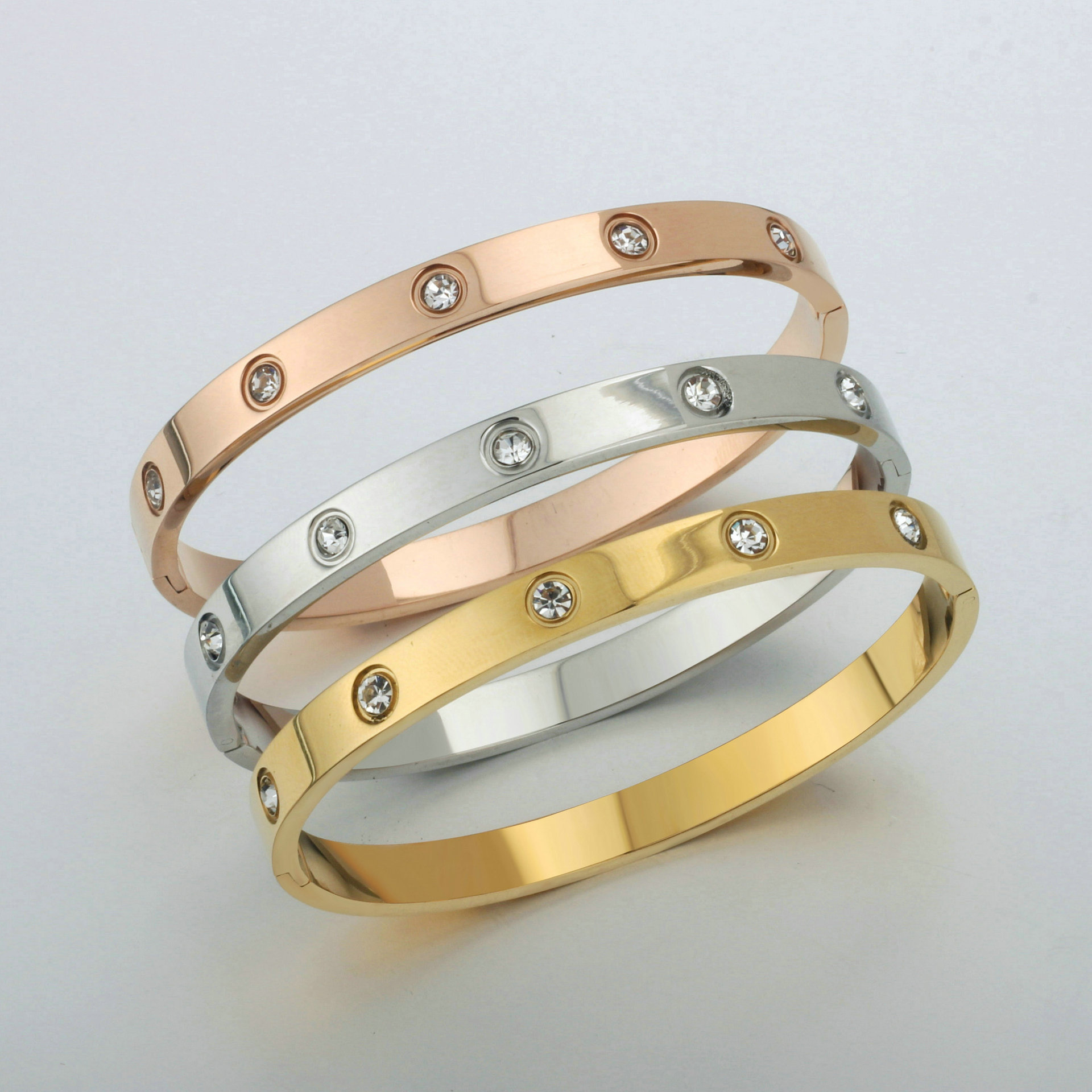 Stainless Steel Love Bracelets silver rose gold bracelet Bangles Women Men Cubic Zirconia Snap Designer Jewelry Wholesale, Black
Stainless Steel Love Bracelets silver rose gold bracelet Bangles Women Men Cubic Zirconia Snap Designer Jewelry Wholesale, Black