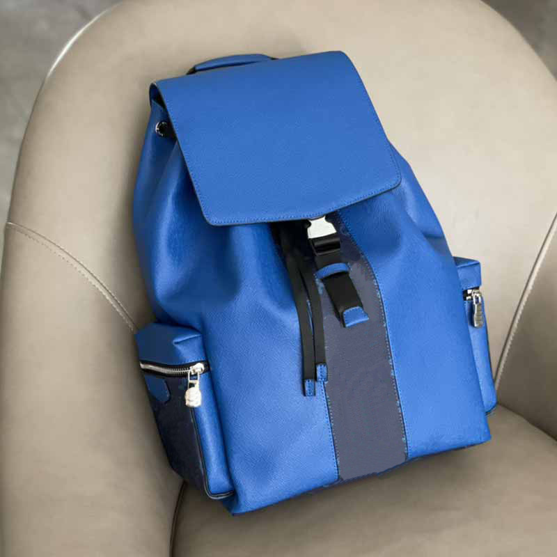 Men's Backpack Style Double Shoulder Bag Patchwork Genuine Leather Computer Back Pack Fashion L Letter Drawstring Cover Multi-pocket Bags, Blue
Men's Backpack Style Double Shoulder Bag Patchwork Genuine Leather Computer Back Pack Fashion L Letter Drawstring Cover Multi-pocket Bags, Blue