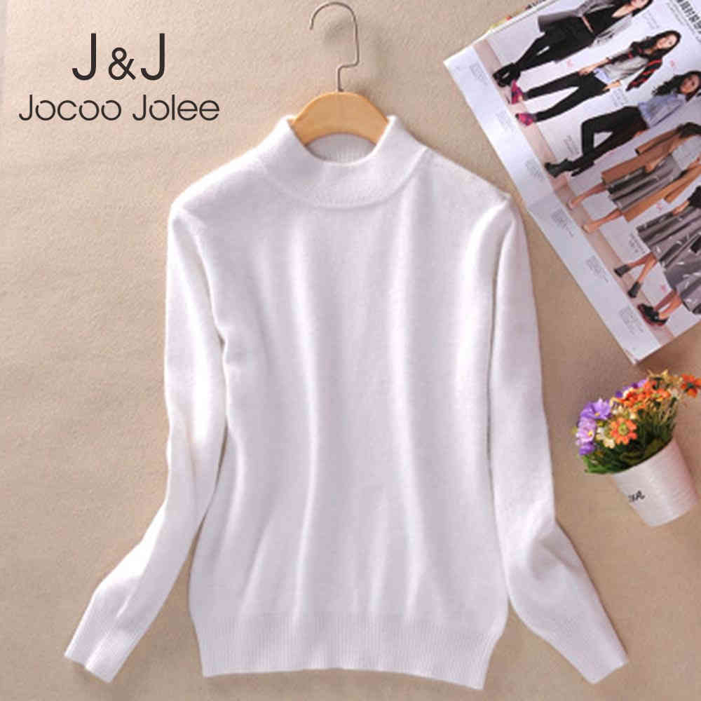 Jocoo Jolee Women Korean Solid Knitting Long Sleeve O Neck White Cashmere Sweater Warm Thick Slim Pullover Casual Jumper Tops 210518, Coral red
Jocoo Jolee Women Korean Solid Knitting Long Sleeve O Neck White Cashmere Sweater Warm Thick Slim Pullover Casual Jumper Tops 210518, Coral red