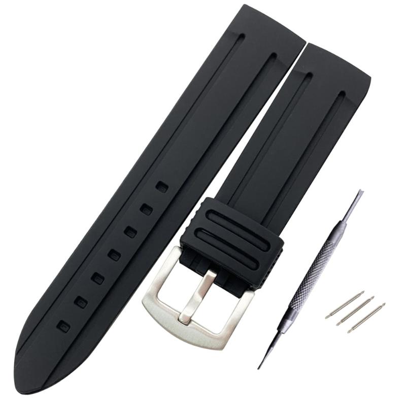 Watch Bands Silicone Rubber Watchband 20mm 22mm 24mm 26mm 28mm For Men Women Band Stainless Steel Buckle Wrist Strap Black
Watch Bands Silicone Rubber Watchband 20mm 22mm 24mm 26mm 28mm For Men Women Band Stainless Steel Buckle Wrist Strap Black