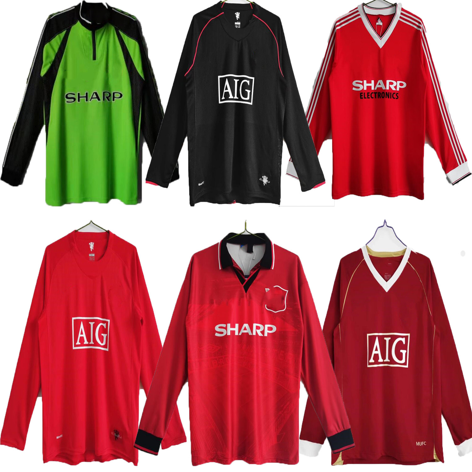 Manchester Retro Version 1994 96 02 83 07 08 Soccer jersey goalkeeper Long sleeve finals football Giggs SCHOLES Beckham RONALDO 98 99 CANTONA KEANE Solskjaer, Grey
Manchester Retro Version 1994 96 02 83 07 08 Soccer jersey goalkeeper Long sleeve finals football Giggs SCHOLES Beckham RONALDO 98 99 CANTONA KEANE Solskjaer, Grey