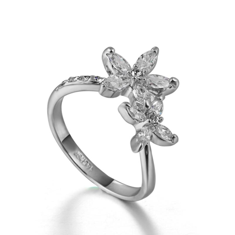 Cluster Rings R016 Concise Flower Crystal Ring Silver Color Made With Genuine Austrian Crystals Full Sizes Sale, Golden;silver
Cluster Rings R016 Concise Flower Crystal Ring Silver Color Made With Genuine Austrian Crystals Full Sizes Sale, Golden;silver