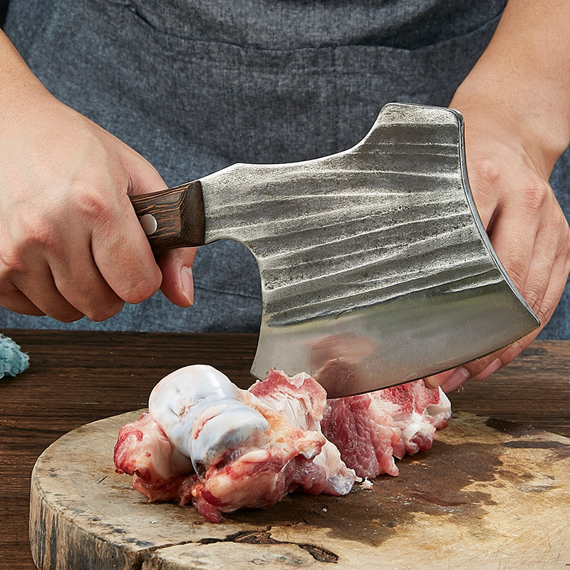 Hammer Forged Kitchenn Knife Chop Bone Camping Surviva Axe 5cr15mov Stainess stee butchers knife ebony hande Knife Cover
Hammer Forged Kitchenn Knife Chop Bone Camping Surviva Axe 5cr15mov Stainess stee butchers knife ebony hande Knife Cover