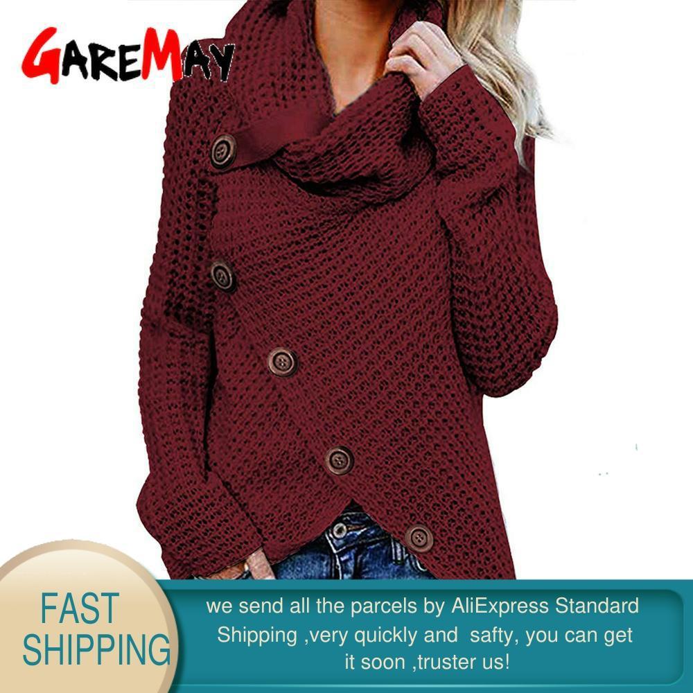 Turtleneck Women Winter Sweater Plus Size 5xl Autumn Warm Irregular Pullover Knit Thick Asymmetrical Female 210428