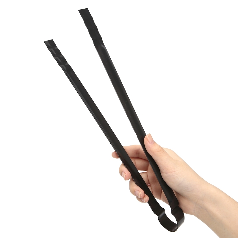 Barbecue Wood charcoal Tong Metals Handle Grill Food Clip Outdoor Camping Cooking Tool