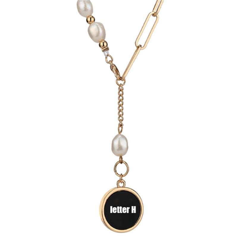 Pendant Necklaces 316L Stainless Steel Hip Hop Female Pearl Letter H Tassel Titanium Necklace Double Splicing Chain No Fade
Pendant Necklaces 316L Stainless Steel Hip Hop Female Pearl Letter H Tassel Titanium Necklace Double Splicing Chain No Fade
