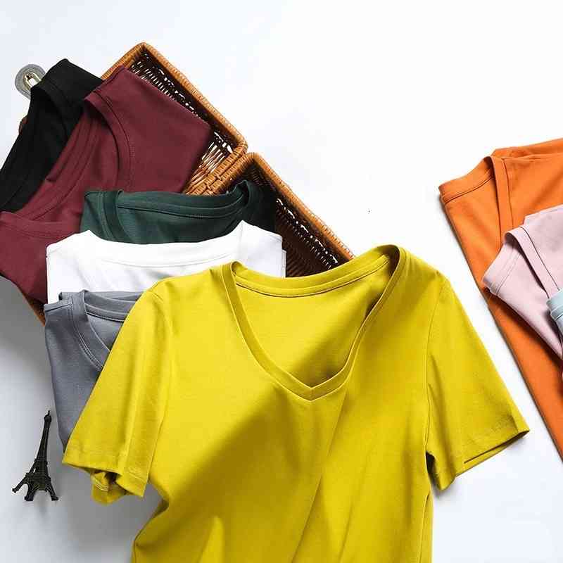 Women's T-Shirt 2021 New Summer Soft Double Mercerized Cotton T-shirts Womens Simple Round Neck Short Sleeve Multicolor Casual Top, Malachite blue
Women's T-Shirt 2021 New Summer Soft Double Mercerized Cotton T-shirts Womens Simple Round Neck Short Sleeve Multicolor Casual Top, Malachite blue