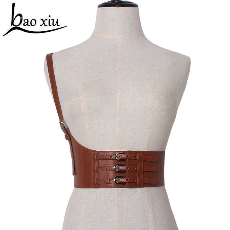 2019 Women's Wide Elastic Leather Belt Casual Corset Belt Shoulder Straps Decoration Waist Belt Girl Dress Suspenders Q0624, Black
2019 Women's Wide Elastic Leather Belt Casual Corset Belt Shoulder Straps Decoration Waist Belt Girl Dress Suspenders Q0624, Black
