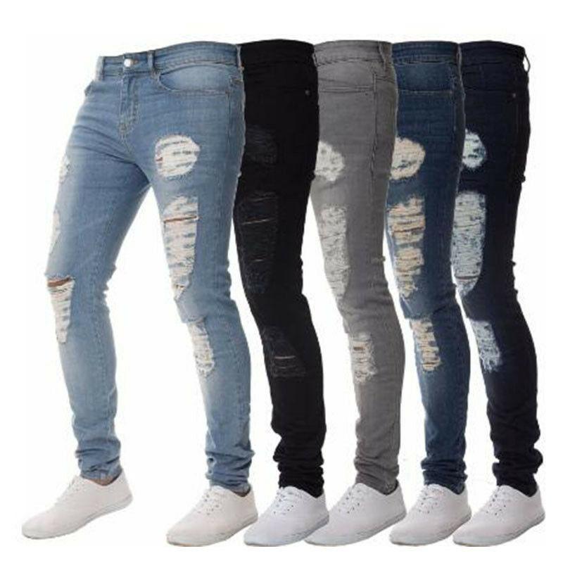 3 Colour 28-36 Men's Ripped Skinny Biker Jeans Destroyed Frayed Slim Fit Denim Pants Trousers 56353591089477, Blue
3 Colour 28-36 Men's Ripped Skinny Biker Jeans Destroyed Frayed Slim Fit Denim Pants Trousers 56353591089477, Blue