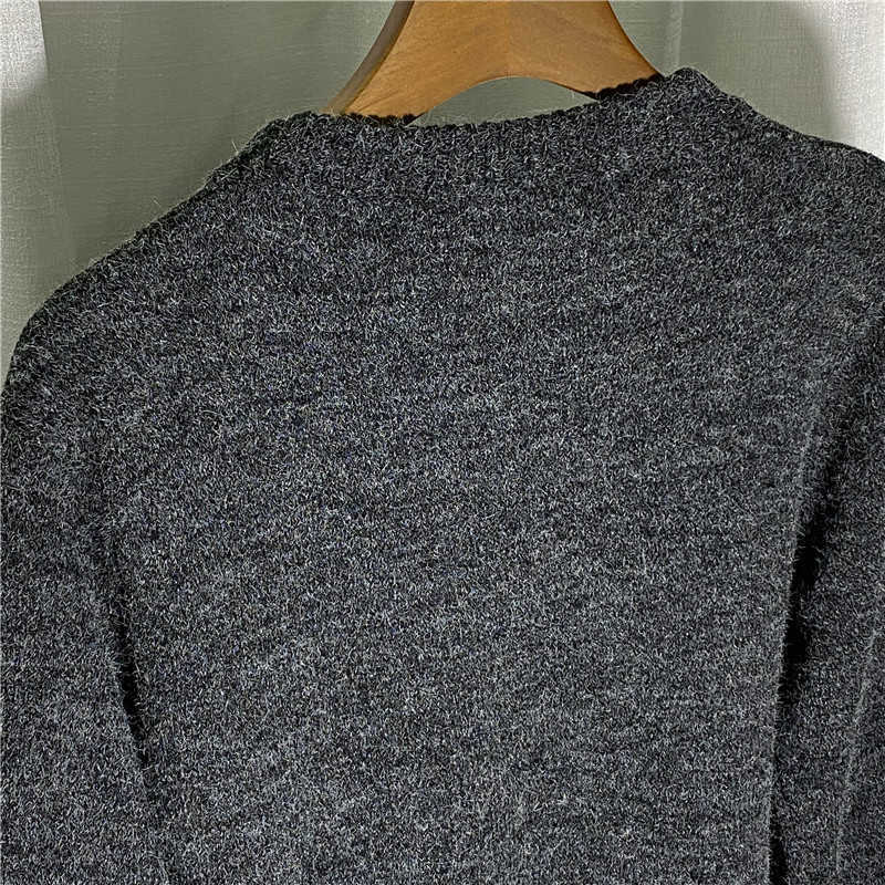 Casual Pullover Hombre Fashion Sweater For Men Warm Solid High-Quality Spring Autumn Long Sleeve Male Fit round collar 210818