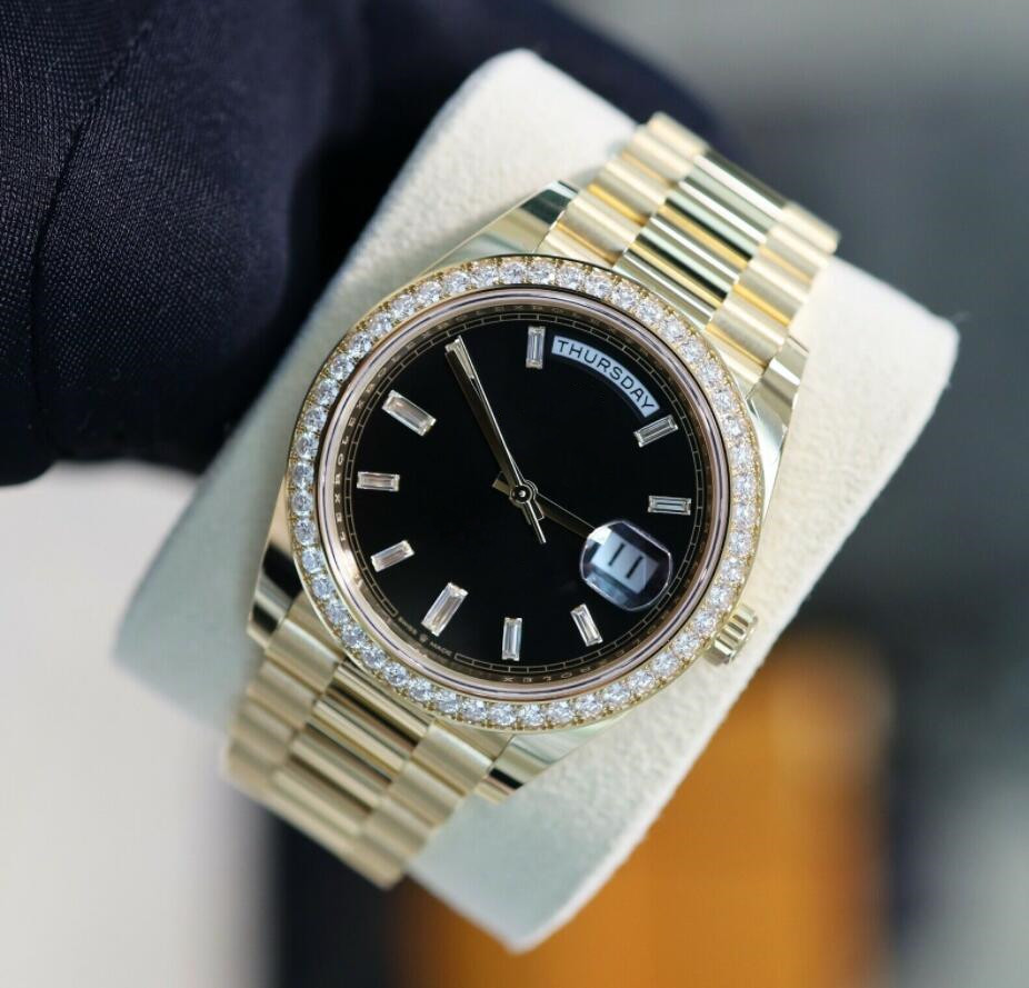 BBF Maker Watch Day-Date President 40MM gold 228348 Champagne Diamond W/ Bezel Movement Mechanical Automatic Mens Watch Men's Wristwatches, Slivery;brown
BBF Maker Watch Day-Date President 40MM gold 228348 Champagne Diamond W/ Bezel Movement Mechanical Automatic Mens Watch Men's Wristwatches, Slivery;brown