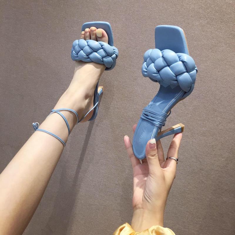 Plus 41 Womens Slides Shoes Designer Sandals Women Ankle Strap High Heels Weave Square Toe Summer 2021, Blue
Plus 41 Womens Slides Shoes Designer Sandals Women Ankle Strap High Heels Weave Square Toe Summer 2021, Blue