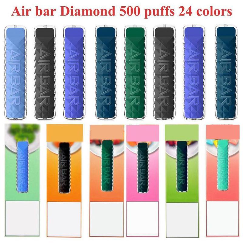 Air Bar DIAMOND Disposable e Cigarettes Vape Pen 500 Puffs 380mAh Battery 1.8ml Pods Pre-Filled Vapor Stick Devices Vaporizers Kits 24 color elf geek bang xxl
Air Bar DIAMOND Disposable e Cigarettes Vape Pen 500 Puffs 380mAh Battery 1.8ml Pods Pre-Filled Vapor Stick Devices Vaporizers Kits 24 color elf geek bang xxl