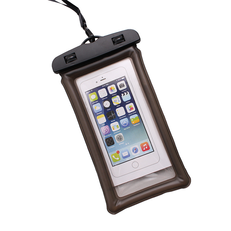 100% Sealed Garden Float Airbag Waterproof Swimming Bag Mobile Phone Case Cover Dry Pouch Universal Diving Drifting Riving Trekking Bags Free shipping