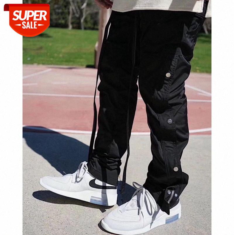 Trendy brand FOG FEAR OF GOD 6TH Velcro nylon side-breasted streamer casual sports trousers #zd48, Black
Trendy brand FOG FEAR OF GOD 6TH Velcro nylon side-breasted streamer casual sports trousers #zd48, Black