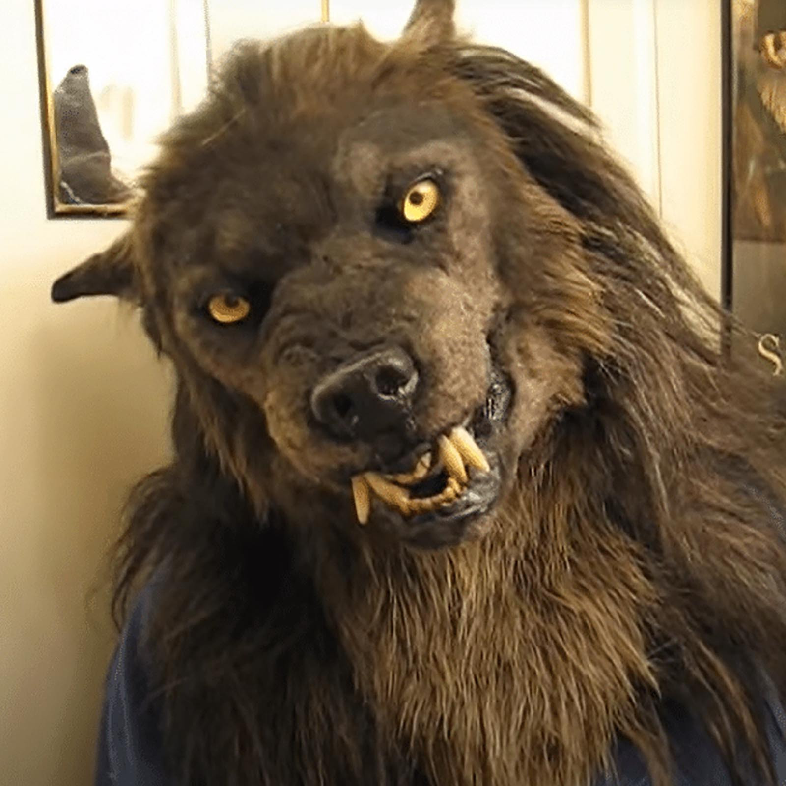 Werewolf costume carnival mask Halloween simulation animal spinning headgear costume wolf mask mask
Werewolf costume carnival mask Halloween simulation animal spinning headgear costume wolf mask mask