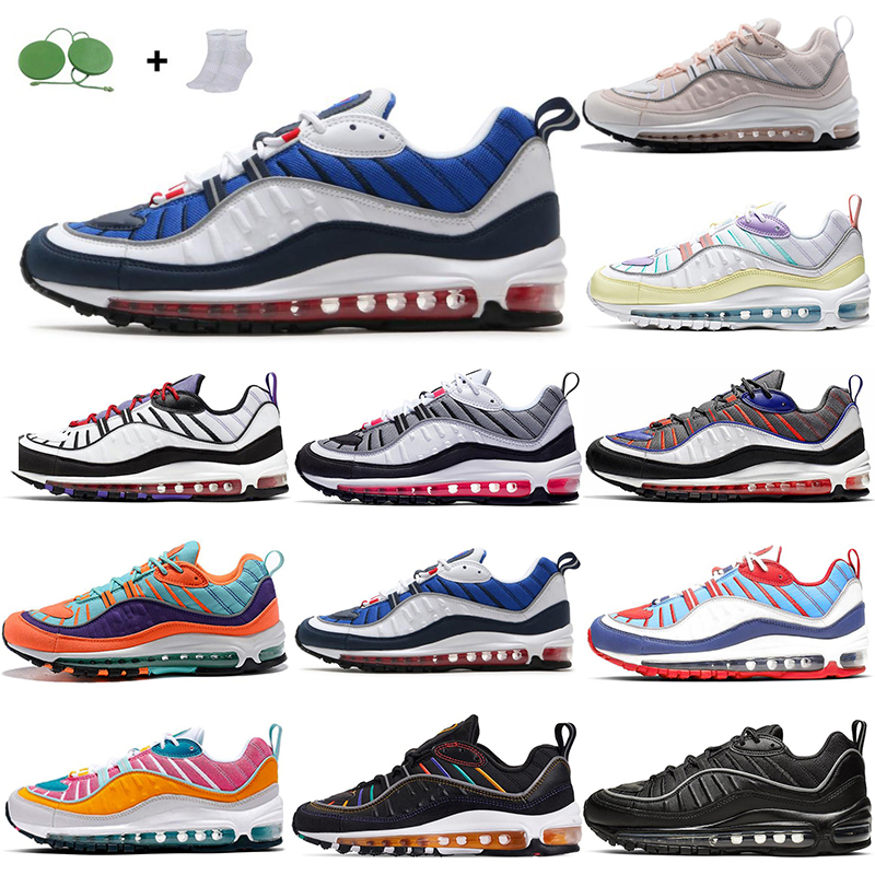 New fashion men women la mezcla 98 running shoes outdoor sports Gundam rose gold team orange gym red Easter black and white retroes training
New fashion men women la mezcla 98 running shoes outdoor sports Gundam rose gold team orange gym red Easter black and white retroes training
