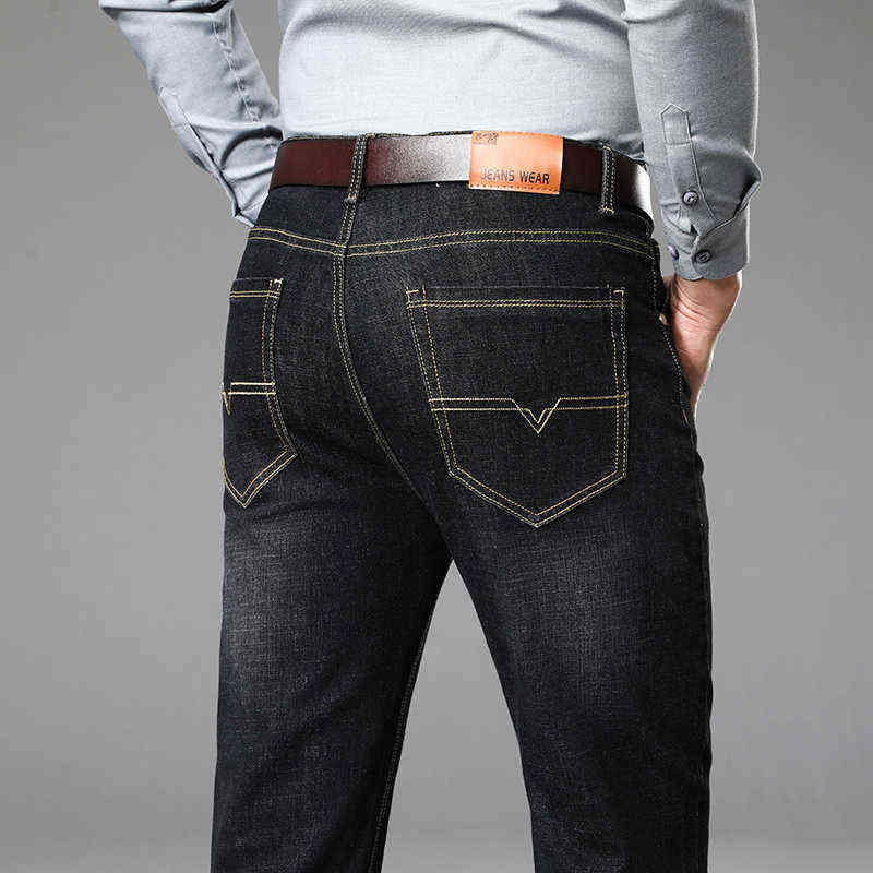 Pantalones vaqueros rectos para hombre, pantaln informal grande,B19 primavera y otoo, novedad 211111