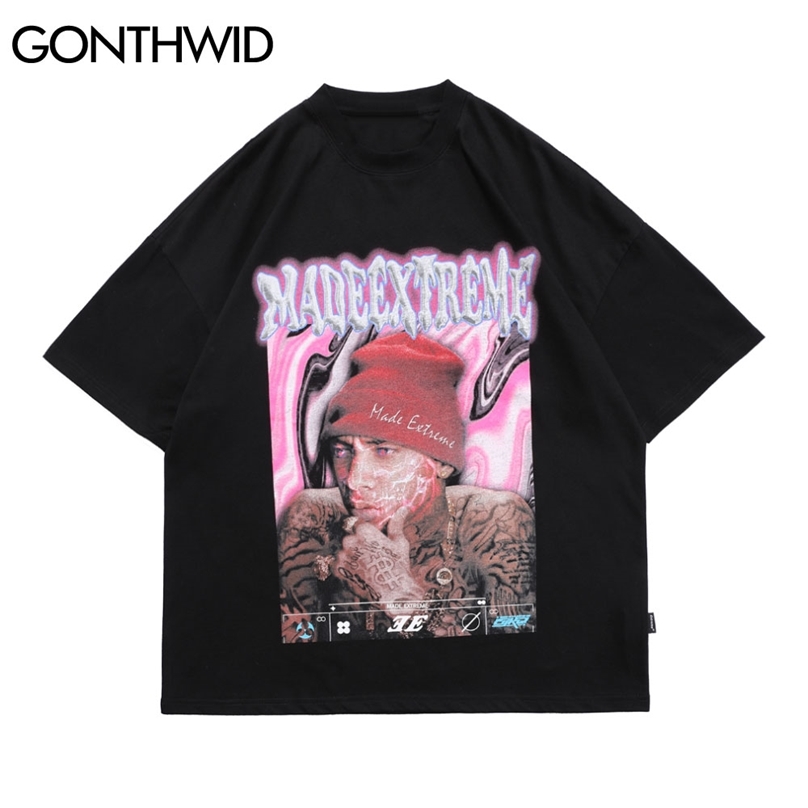 Tshirts Streetwear Gothic Punk Rock Rapper Poster Print Cotton Casual Short Sleeve T-Shirts Harajuku Hip Hop Tees Tops 210602, White
Tshirts Streetwear Gothic Punk Rock Rapper Poster Print Cotton Casual Short Sleeve T-Shirts Harajuku Hip Hop Tees Tops 210602, White