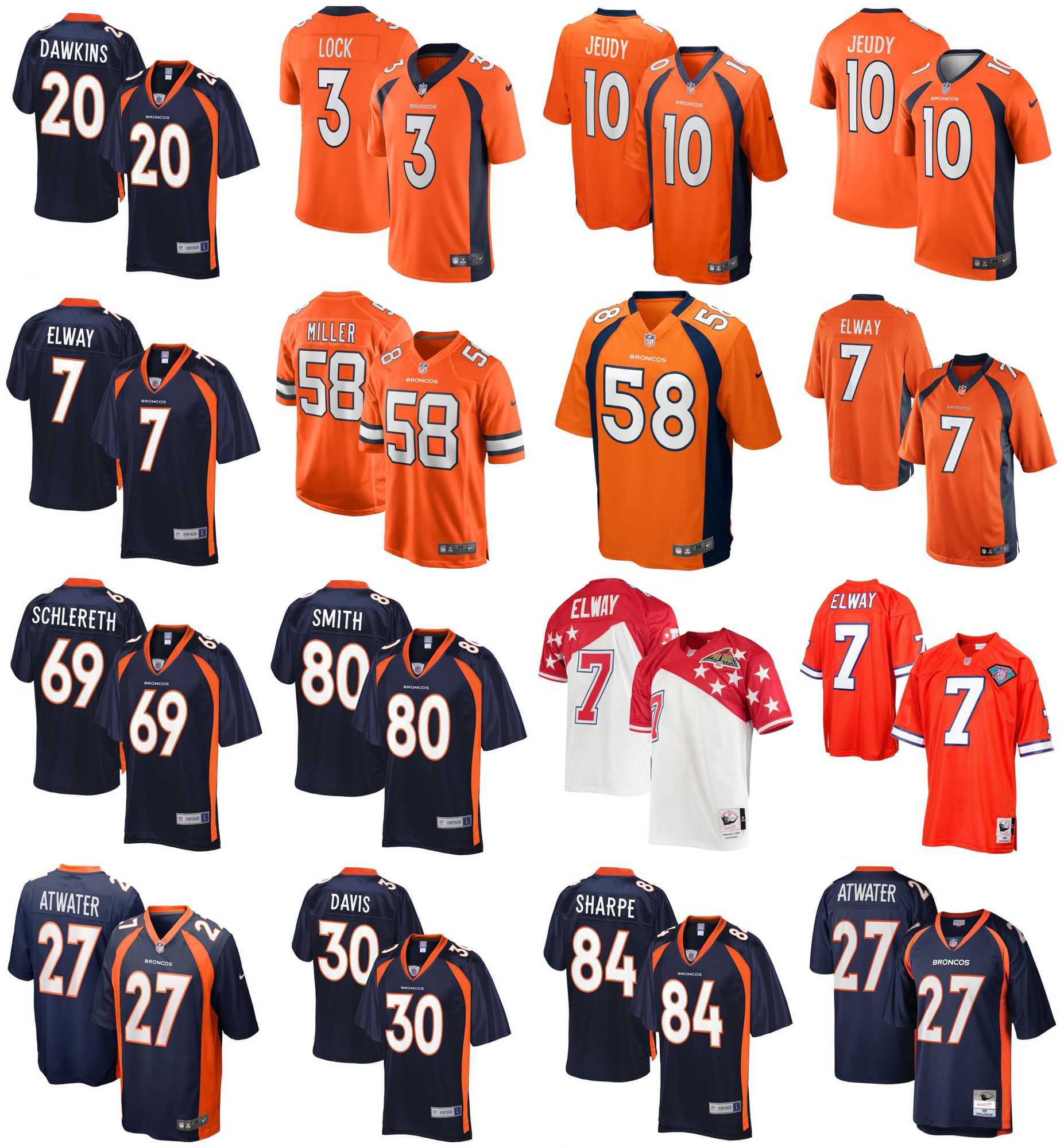 2021 American Football Jerseys Denver Broncos Jersey Von 58 Miller Brian 20 Dawkins Drew 3 Lock Jerry 10 Jeudy John 7 Elway Mark 69 Schlereth Stitched Size S-XXXL, As photo
2021 American Football Jerseys Denver Broncos Jersey Von 58 Miller Brian 20 Dawkins Drew 3 Lock Jerry 10 Jeudy John 7 Elway Mark 69 Schlereth Stitched Size S-XXXL, As photo