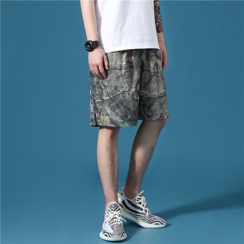 Men Tracksuit Pants Shorts Vintage High Waisted Gym Basketball Running Sport Bermuda Masculina Casual EA60XD Men's