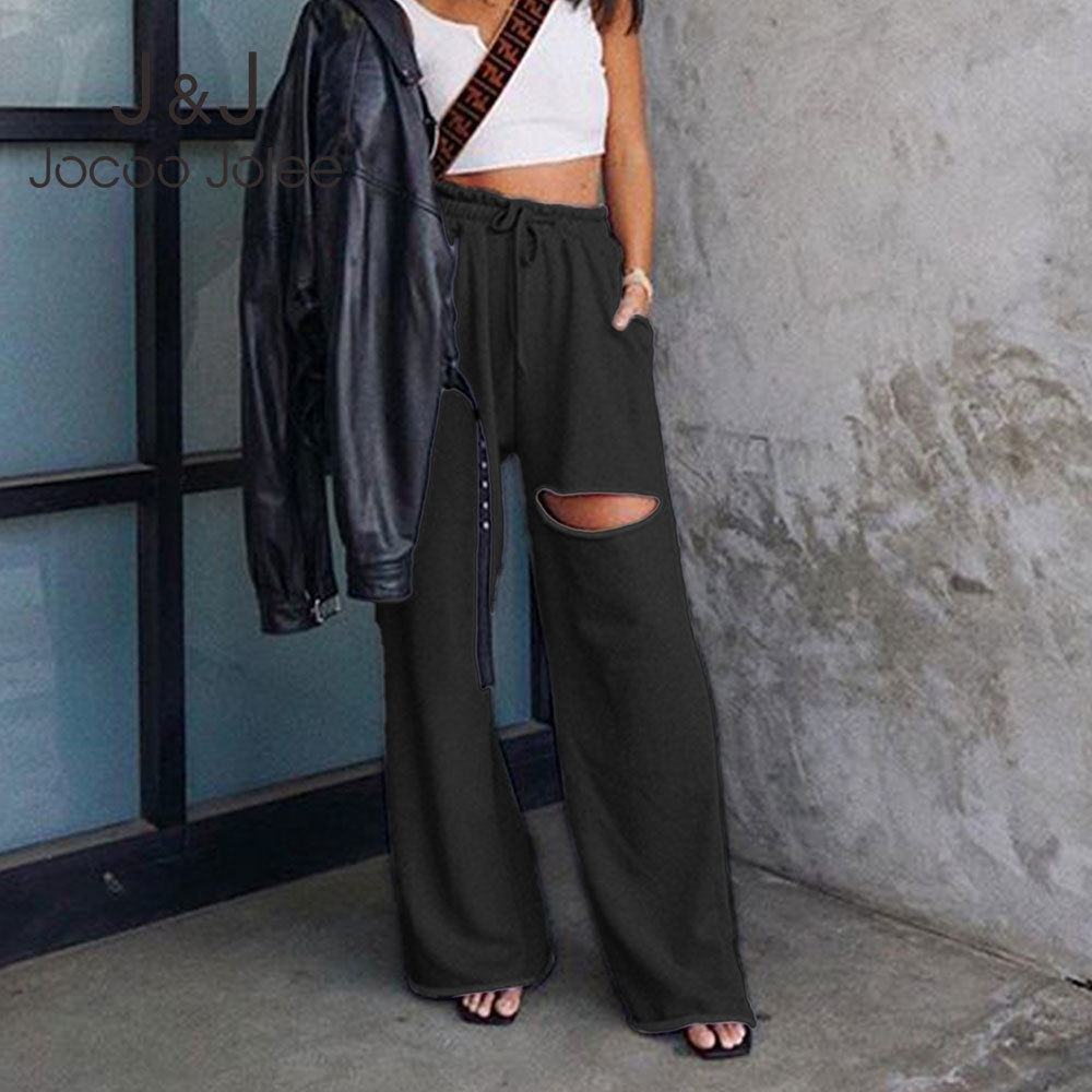 Oversized Baggy Wide Leg Pants Women Casual Streetwear Loose Outfits Hole High Waisted Hip Hop Sport Jogger Pockets Sweatpants 210518, As photo
Oversized Baggy Wide Leg Pants Women Casual Streetwear Loose Outfits Hole High Waisted Hip Hop Sport Jogger Pockets Sweatpants 210518, As photo