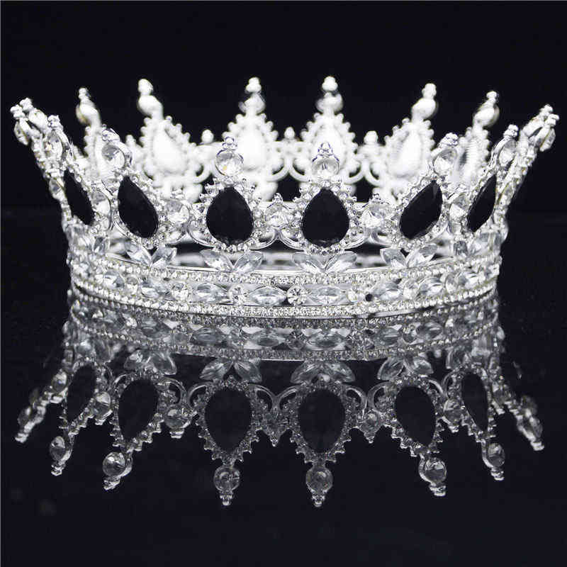 Crystal Vintage Royal Queen King Tiaras and Crowns Men/Women Pageant Prom Diadem Hair Ornaments Wedding Jewelry Accessories 211109