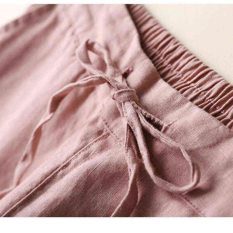 ShiMai Female Spring Plus Size Clothing Ankle Woman Trousers S-5xl Ladies Casual Streetwear Oversize Cotton Line Pant 211115