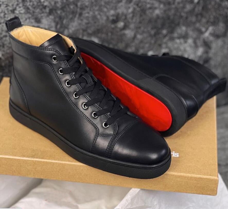 Classic Style Reds Soles Shoe Sneaker Genuine Leather High Top Sneakers Shoes For Women,Men Brand Red Bottom Orlato Flats Men Sports Saktebo, Black
Classic Style Reds Soles Shoe Sneaker Genuine Leather High Top Sneakers Shoes For Women,Men Brand Red Bottom Orlato Flats Men Sports Saktebo, Black