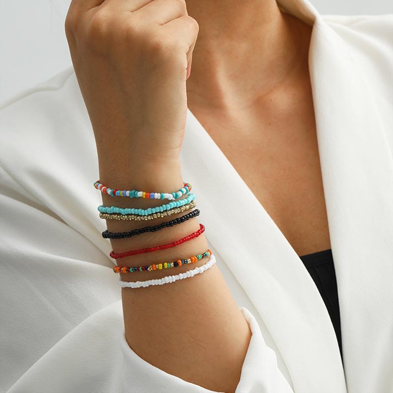 Beaded, Strands Creative Fashion Bracelet For Women Party With Bohemian Rice Bead Set Personalized Color Jewelry
Beaded, Strands Creative Fashion Bracelet For Women Party With Bohemian Rice Bead Set Personalized Color Jewelry