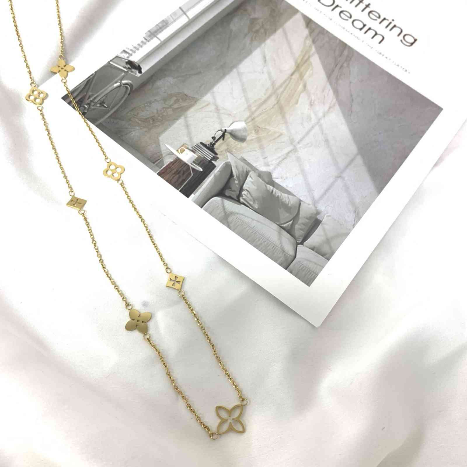 Necklace Gold Manufacturer,four Leaf Wholesale Jewellery Clover Stainless Steel Necklace,stainless Steel Jewelry, Silver
Necklace Gold Manufacturer,four Leaf Wholesale Jewellery Clover Stainless Steel Necklace,stainless Steel Jewelry, Silver