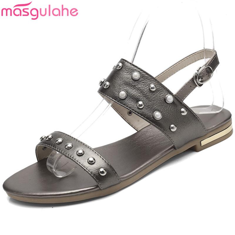 Masgulahe Plus Size 32-46 Fashion Summer Flat With Shoes Woman Casual Comfortable Sandals Women Genuine Leather Buckle, Black
Masgulahe Plus Size 32-46 Fashion Summer Flat With Shoes Woman Casual Comfortable Sandals Women Genuine Leather Buckle, Black