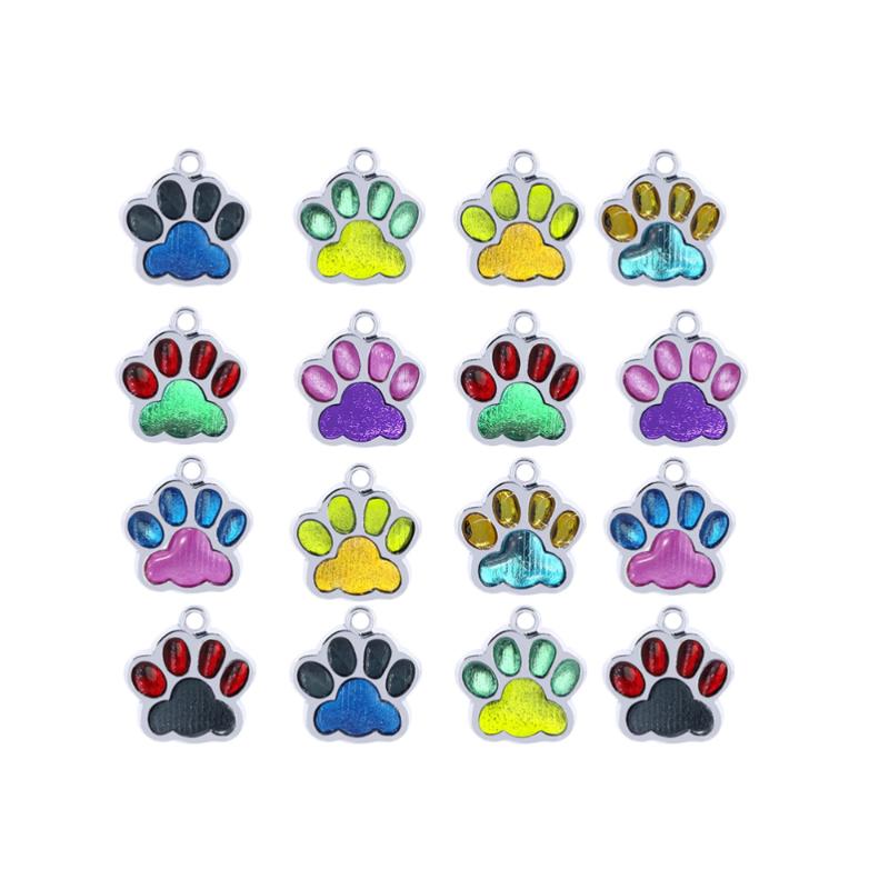 Charms 16pcs Adorable Dog Footprint Shaped Pendant Creative Alloy Hanging DIY Jewelry Making Accessory For Necklace Bracelet, Bronze;silver
Charms 16pcs Adorable Dog Footprint Shaped Pendant Creative Alloy Hanging DIY Jewelry Making Accessory For Necklace Bracelet, Bronze;silver
