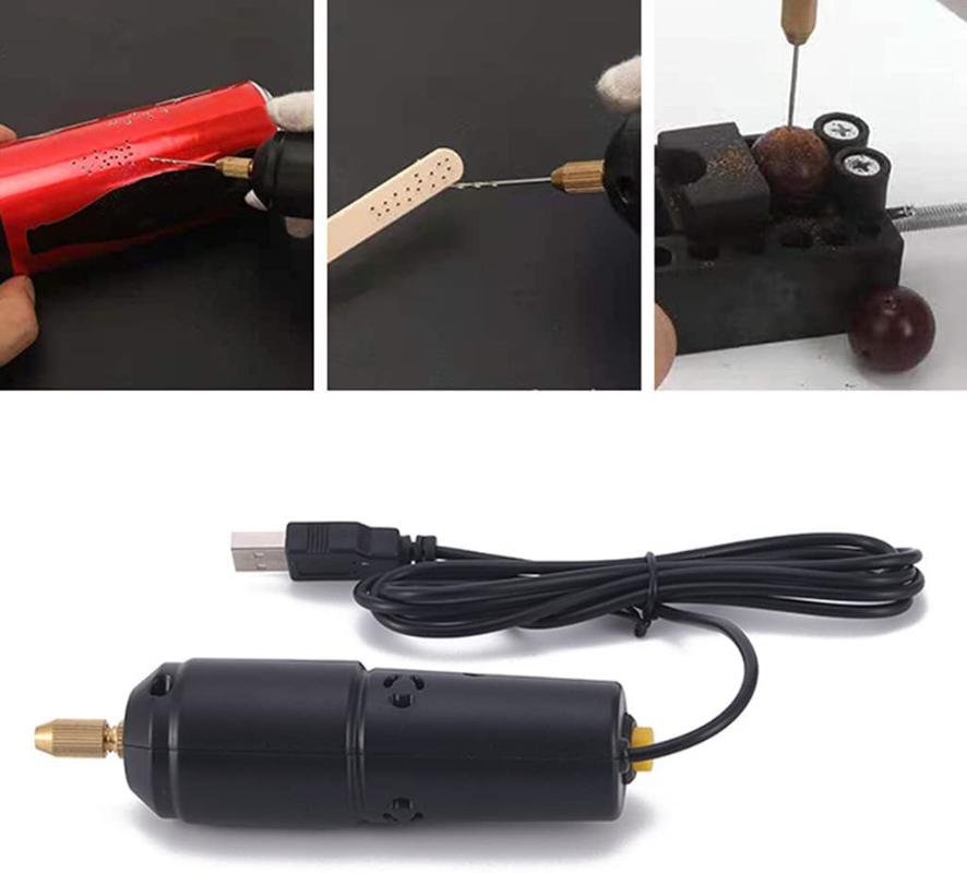 Power Tool Sets Handheld Mini Electric Drill For Pearl Epoxy Resin Jewelry Making DIY Wood Crafts Tools With 5V USB Data Cable Hand