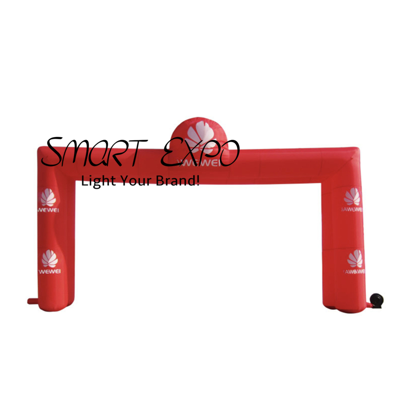 Inflatable Racing Archway Dual Square Combined Set 0.8xW8xH4m with Full Color Printing and Blower