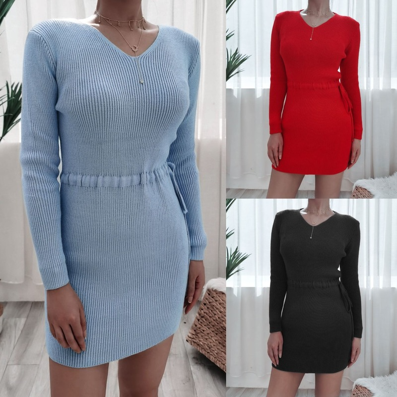 Autumn and Winter 2020 European and American Long Sleeved Drawstring Waist Closing Knitted Wool Dress Bag Hip Skirt Amazon Popular Cross-bor, Black;gray
Autumn and Winter 2020 European and American Long Sleeved Drawstring Waist Closing Knitted Wool Dress Bag Hip Skirt Amazon Popular Cross-bor, Black;gray