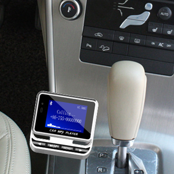 Bluetooth Car Mp3 Player Wireless Fm Transmitter Lcd Screen Auto Kit Support Tf Card