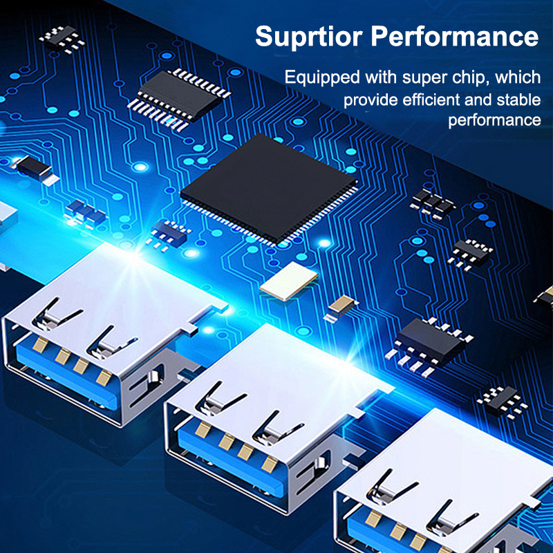 Computer USB C HUB 3.0 Type-C 3.1 4 Port Multi Splitter Adapter OTG For Laptop Lenovo Xiaomi Macbook Pro 13 15 Air Pro PC Accessories