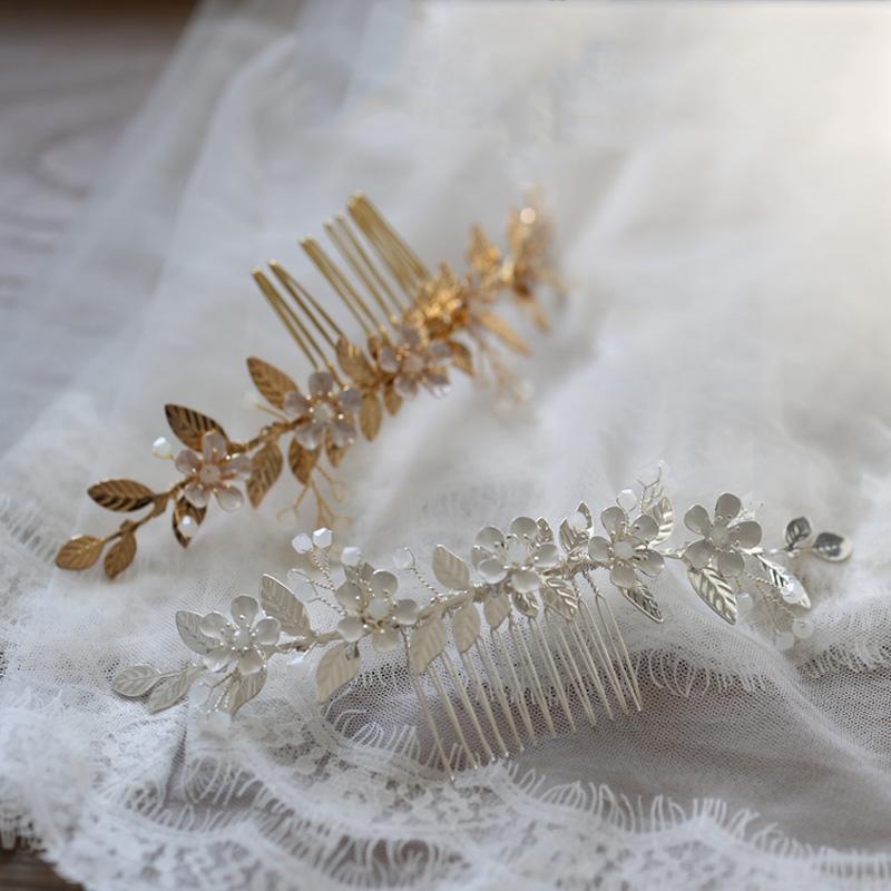 Hair Clips & Barrettes Vintage Flower And Leaves Pattern Bride Wedding Comb Prom Bridal Accessories Tocados De Mujer Para Boda, Golden;silver
Hair Clips & Barrettes Vintage Flower And Leaves Pattern Bride Wedding Comb Prom Bridal Accessories Tocados De Mujer Para Boda, Golden;silver