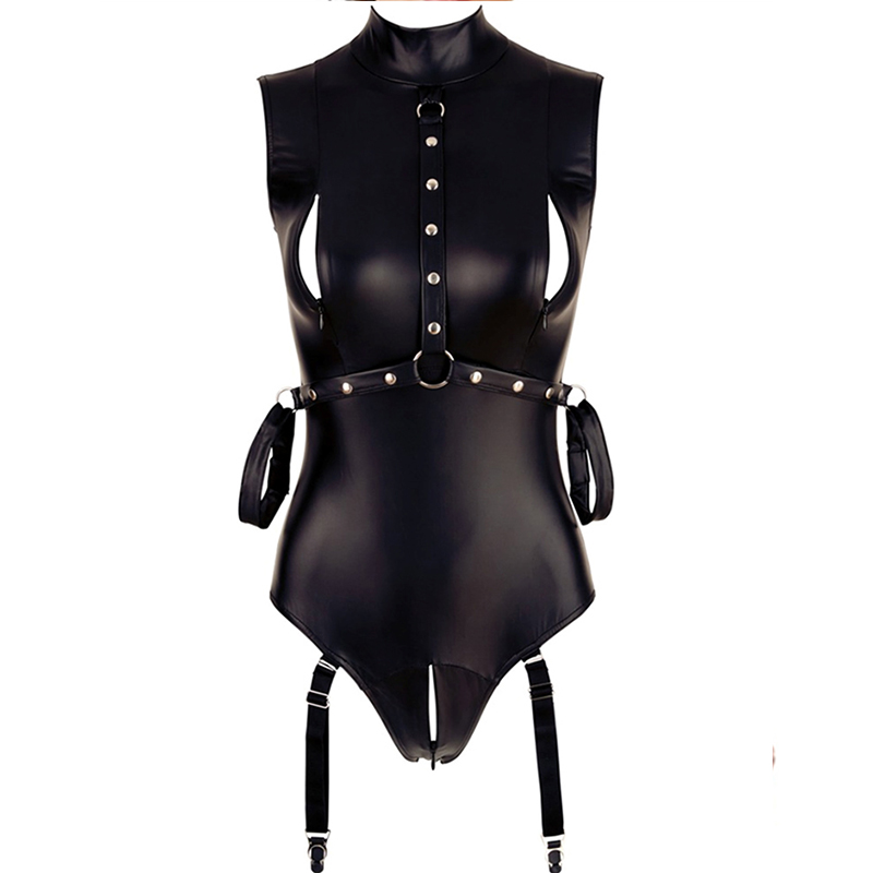 Comeondear Women Pu Leather Bodysuits Sleeveless Mock Neck Turtleneck Bodysuit with Zip Black Sexy Costumes Sexy Bodysuit R80876, Black bodysuit
Comeondear Women Pu Leather Bodysuits Sleeveless Mock Neck Turtleneck Bodysuit with Zip Black Sexy Costumes Sexy Bodysuit R80876, Black bodysuit