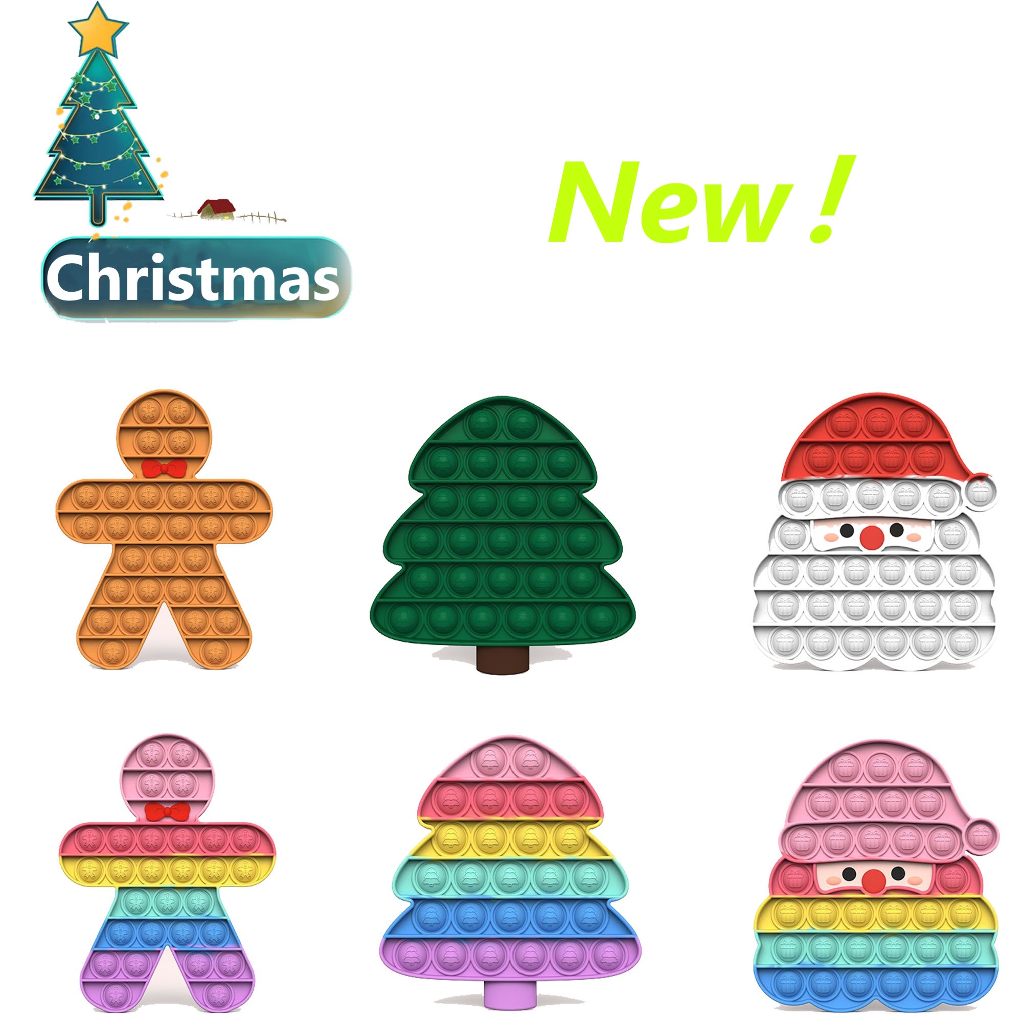 Christmas Fidget Toy Santa Tree Dimple Push Bubble Decompression Toys Party Educational Adult Interactive PartyGame Funny Anti-stress Relief Gift
Christmas Fidget Toy Santa Tree Dimple Push Bubble Decompression Toys Party Educational Adult Interactive PartyGame Funny Anti-stress Relief Gift