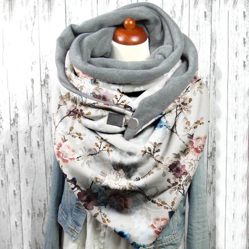 Scarves 40# Women Scarf Wrap Warm Floral Print Retro Female Multi-purpose Shawl Button Shawls
Scarves 40# Women Scarf Wrap Warm Floral Print Retro Female Multi-purpose Shawl Button Shawls