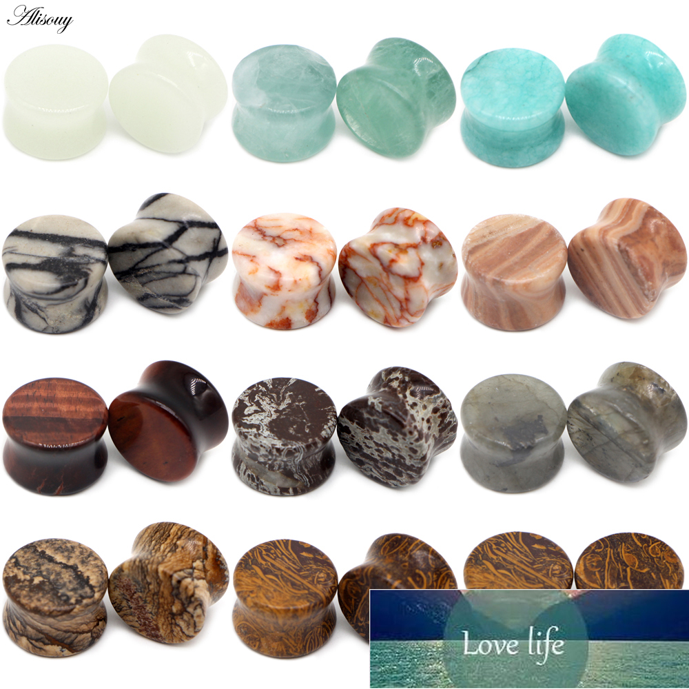 Alisouy 2PCS Natural Organic Stone Ear Plugs Flesh Tunnels Gauges 6mm-16mm Ear Expanders Stretchers Taper Body Piercing Jewelry
Alisouy 2PCS Natural Organic Stone Ear Plugs Flesh Tunnels Gauges 6mm-16mm Ear Expanders Stretchers Taper Body Piercing Jewelry