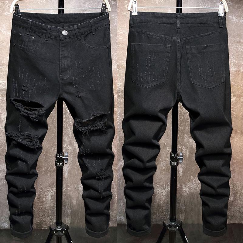 Men Trend 2021 Black Pants High Street Selling Style Wholesale Color Jeans Men's Small Straight Ripped
Men Trend 2021 Black Pants High Street Selling Style Wholesale Color Jeans Men's Small Straight Ripped