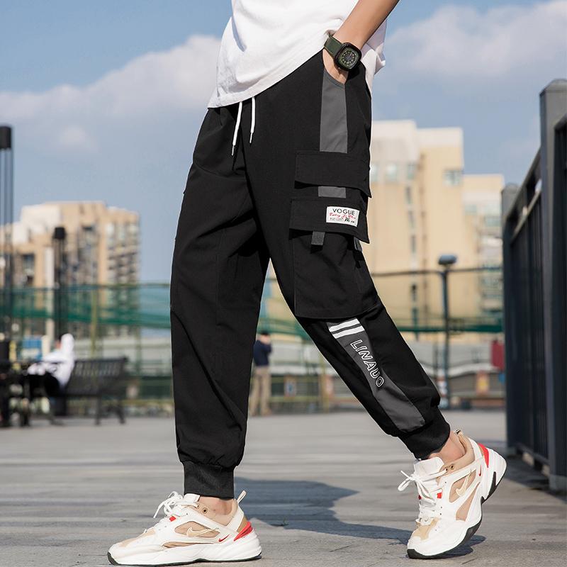 Streetwear Männer Multi Taschen Cargo Harem Hosen Hip Hop Casual Männlichen Track Joggers Mode Harajuku Männ Men's Pants