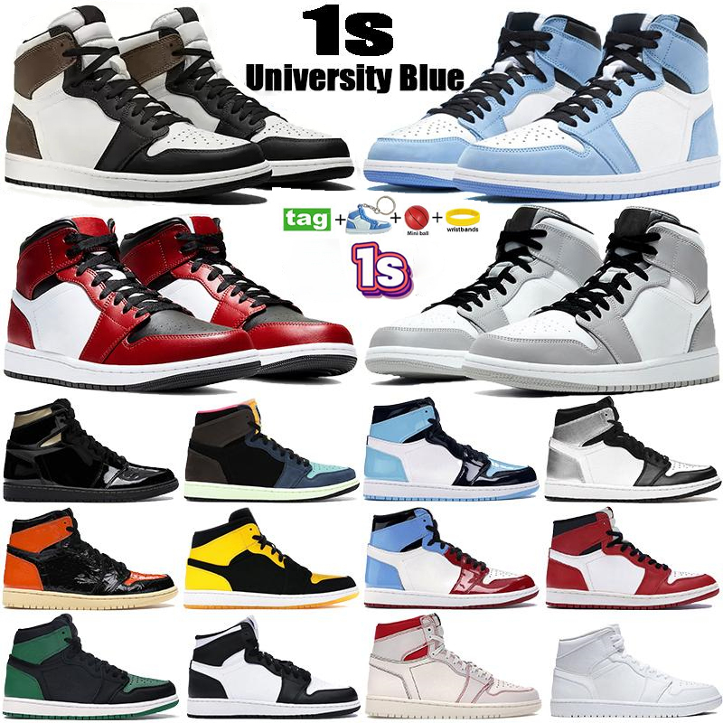Jumpman 1 OG 1s Mens Basketball Shoes Bred Patent Hyper Royal University Blue Electro Orange Lucky Green Prototype Men Women Sneakers Trainers Size 36-46, Box
Jumpman 1 OG 1s Mens Basketball Shoes Bred Patent Hyper Royal University Blue Electro Orange Lucky Green Prototype Men Women Sneakers Trainers Size 36-46, Box