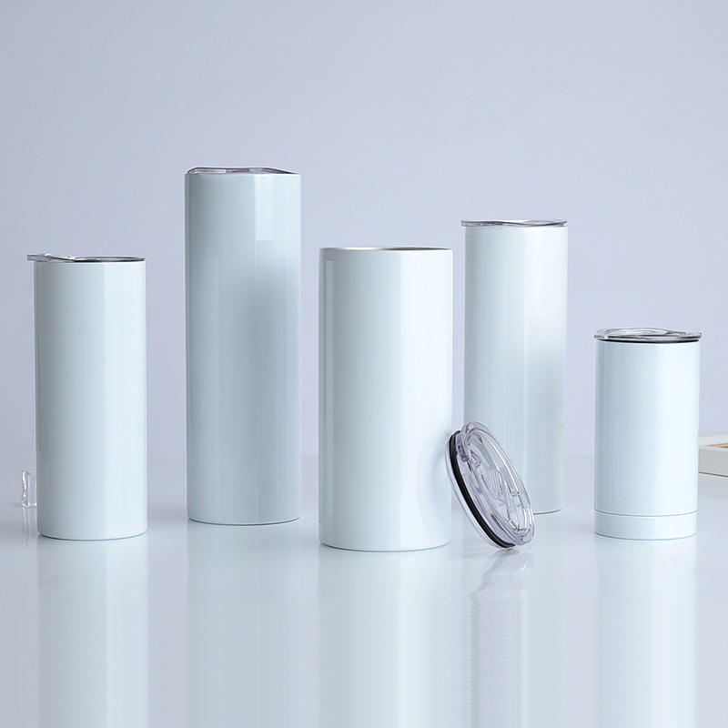 Skinny Tumbler Sublimation White Straight Thermos Mug Thermal Transfer Coating Vacuum 20oz 30oz Slimming Car Mug
Skinny Tumbler Sublimation White Straight Thermos Mug Thermal Transfer Coating Vacuum 20oz 30oz Slimming Car Mug